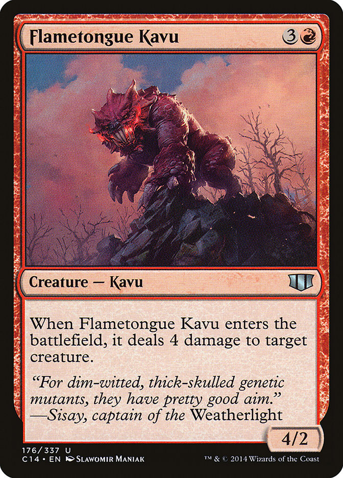 Flametongue Kavu [Commander 2014] Magic: The Gathering