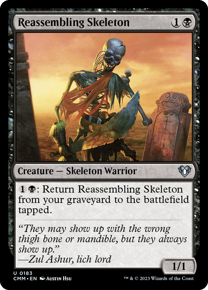 Reassembling Skeleton [Commander Masters] Magic: The Gathering