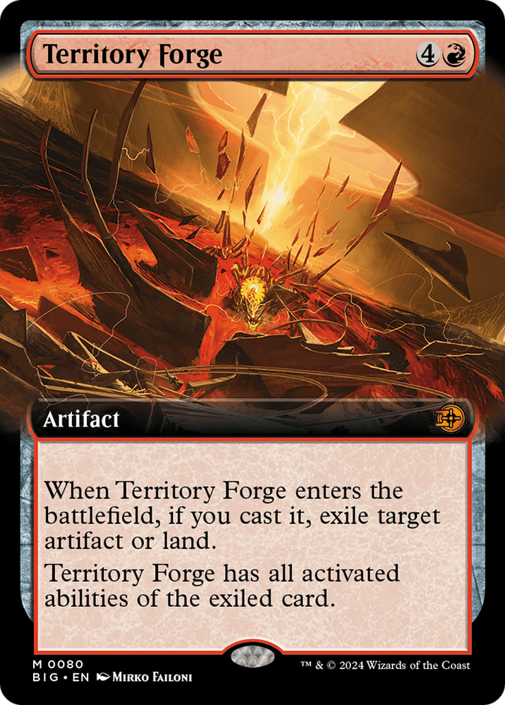 Territory Forge (Extended Art) [Outlaws of Thunder Junction: The Big Score] Magic: The Gathering