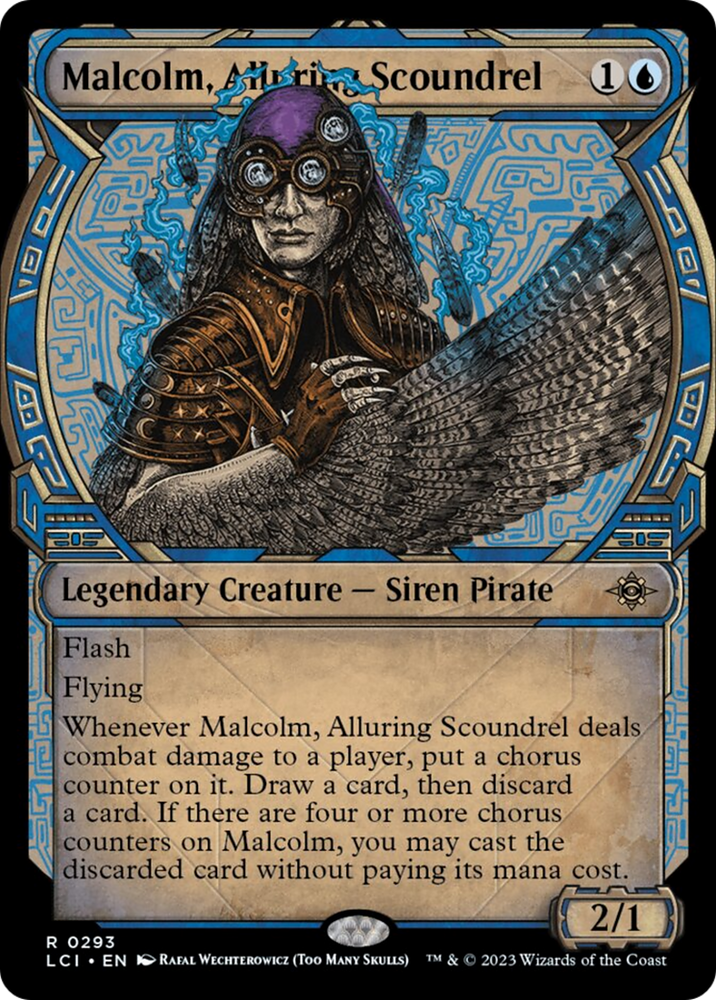 Malcolm, Alluring Scoundrel (Showcase) [The Lost Caverns of Ixalan] Magic: The Gathering