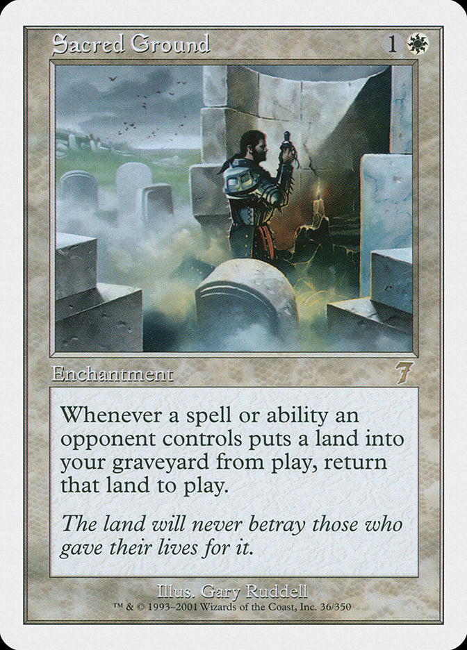 Sacred Ground [Seventh Edition] Magic: The Gathering