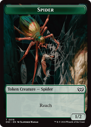 Insect (0012) // Spider Double-Sided Token [Duskmourn: House of Horror Commander Tokens] Magic: The Gathering
