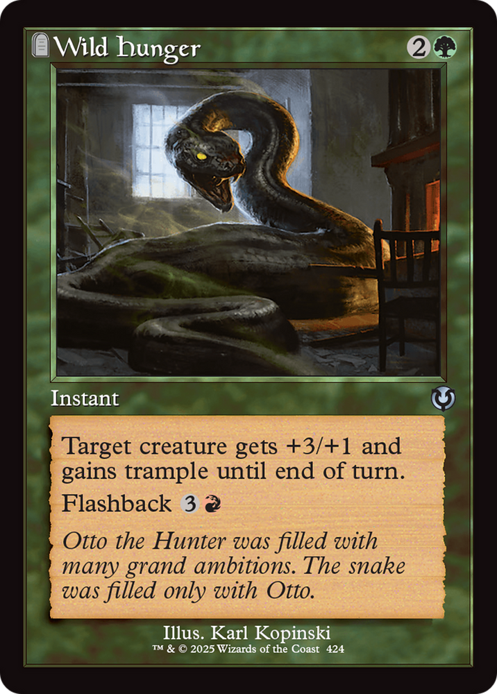 Wild Hunger (Retro Frame) [Innistrad Remastered] Magic: The Gathering