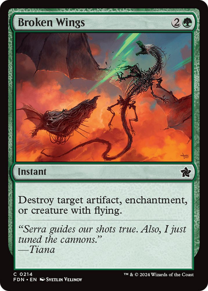 Broken Wings [Foundations] Magic: The Gathering