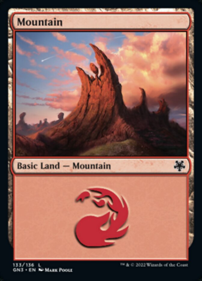 Mountain (133) [Game Night: Free-for-All] Magic: The Gathering