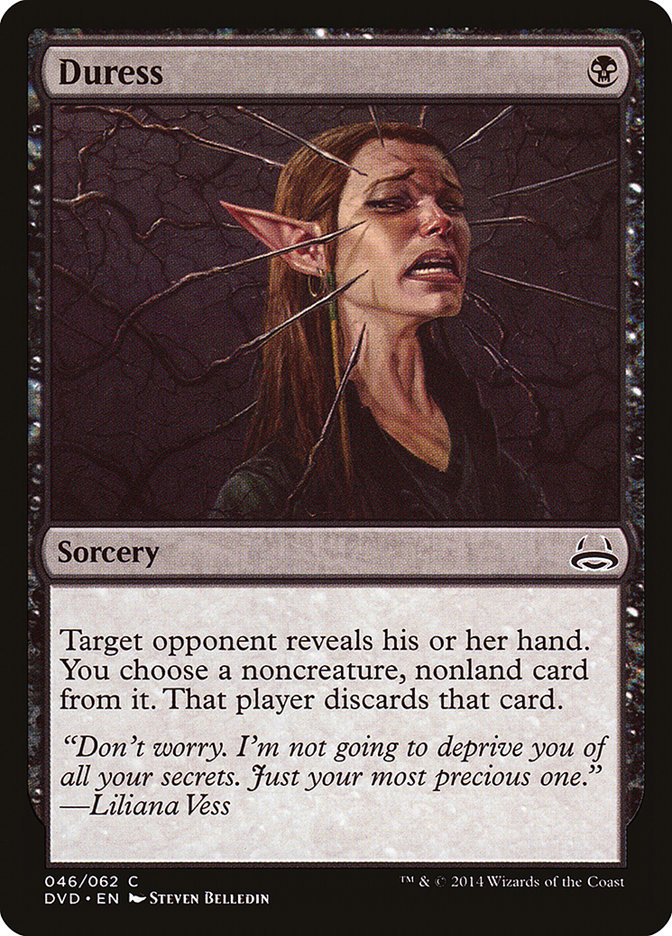 Duress (Divine vs. Demonic) [Duel Decks Anthology] Magic: The Gathering