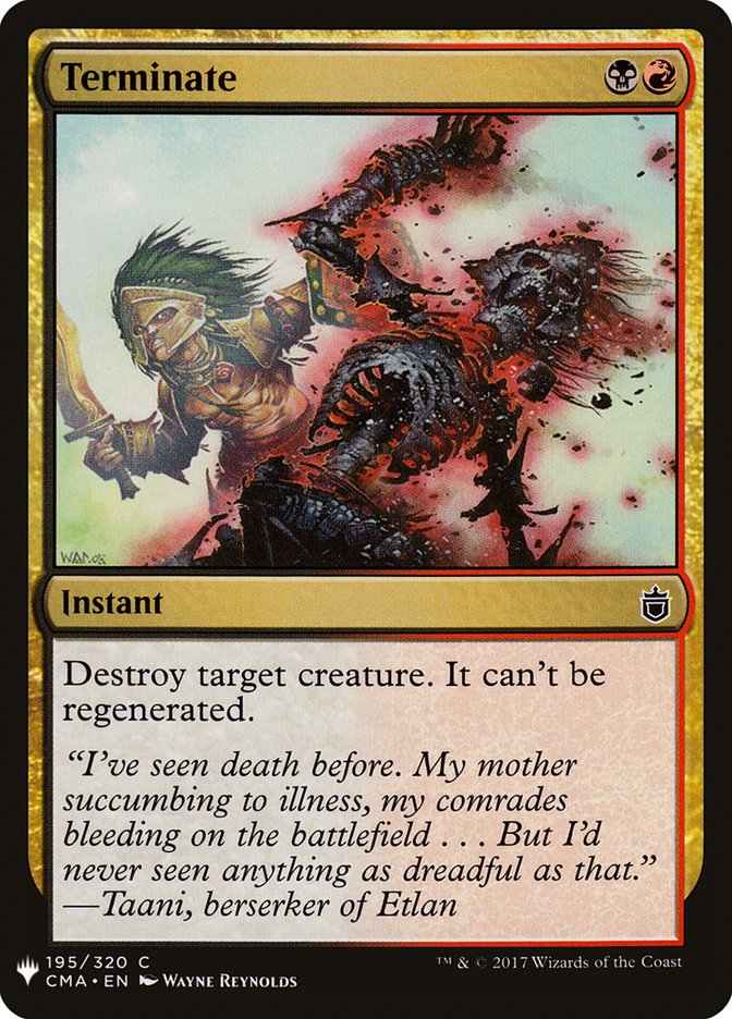 Terminate [Mystery Booster] Magic: The Gathering