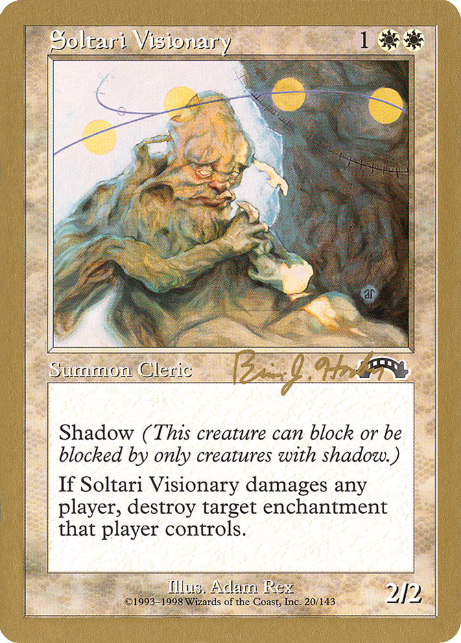 Soltari Visionary (Brian Hacker) [World Championship Decks 1998] Magic: The Gathering