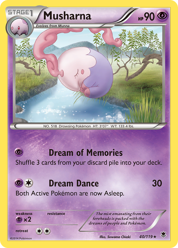 Musharna (40/119) [XY: Phantom Forces] Pokémon