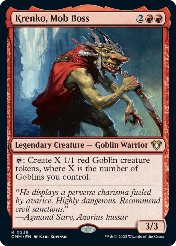Krenko, Mob Boss [Commander Masters] Magic: The Gathering