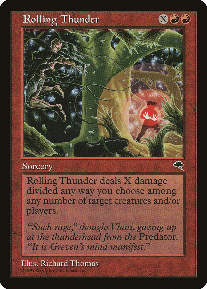 Rolling Thunder [Tempest] Magic: The Gathering