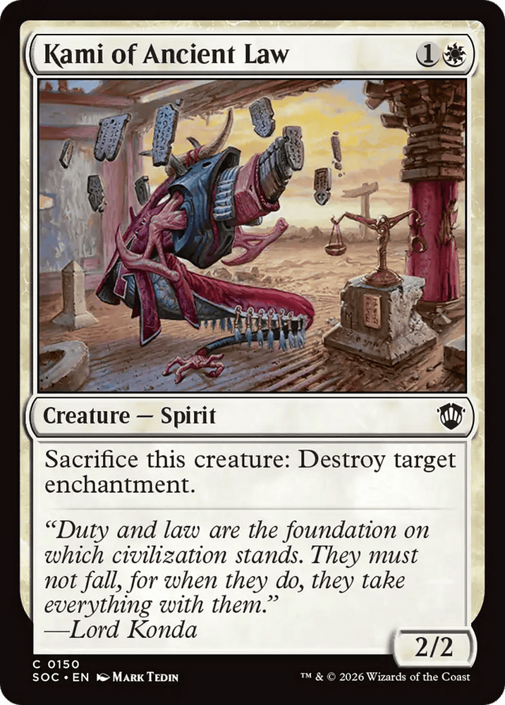 Kami of Ancient Law [Secrets of Strixhaven Commander]