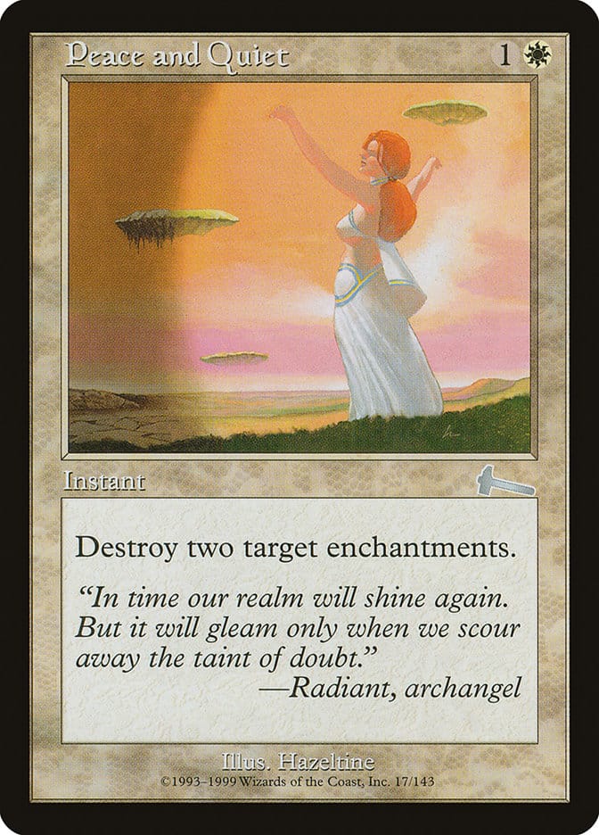 Peace and Quiet [Urza's Legacy] Magic: The Gathering