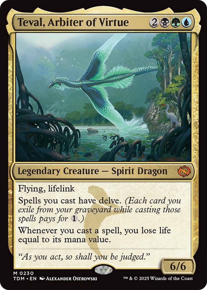Teval, Arbiter of Virtue [Tarkir: Dragonstorm] Magic: The Gathering