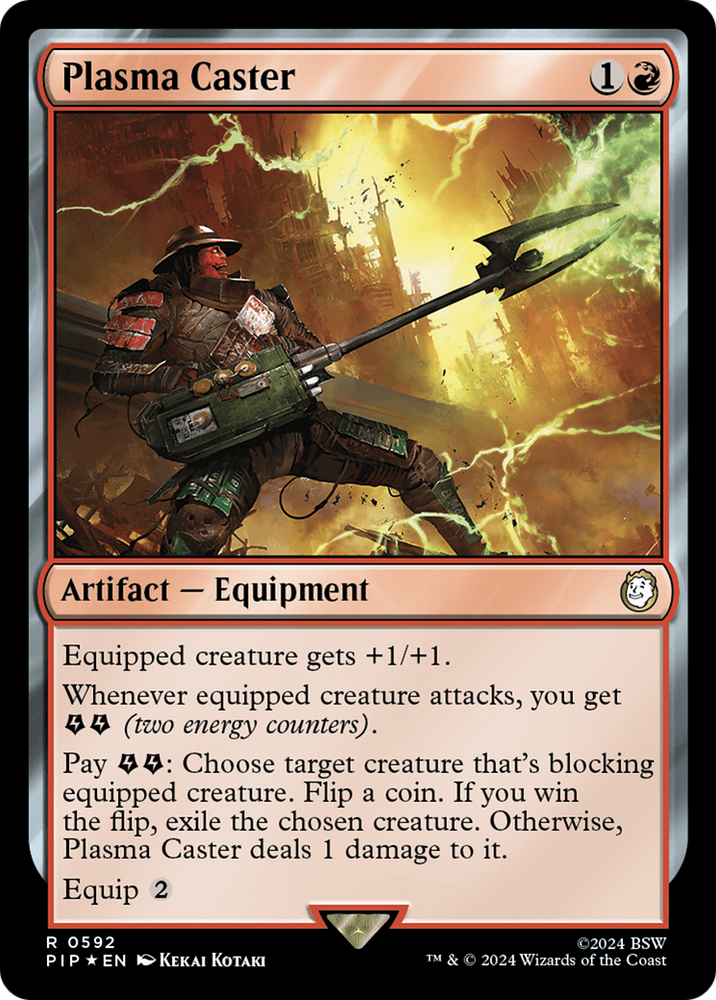 Plasma Caster (Surge Foil) [Fallout] Magic: The Gathering