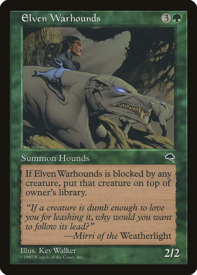 Elven Warhounds [Tempest] Magic: The Gathering