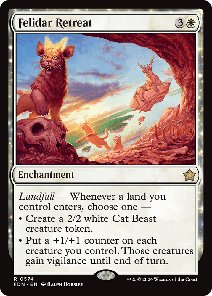 Felidar Retreat [Foundations] Magic: The Gathering