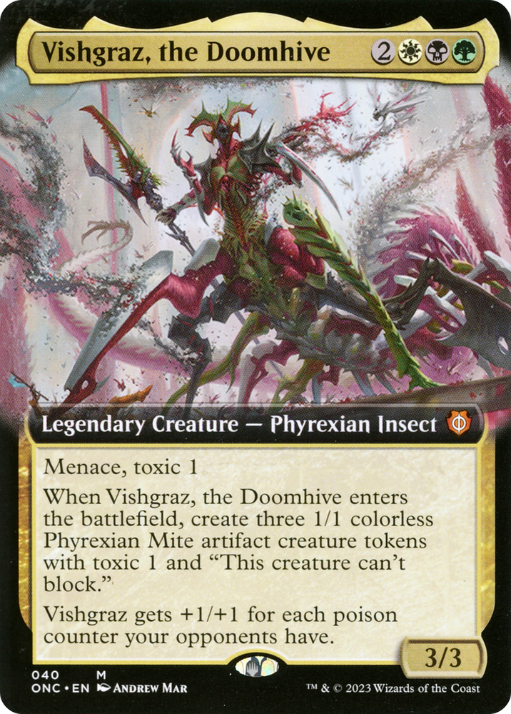 Vishgraz, the Doomhive (Extended Art) [Phyrexia: All Will Be One Commander] Magic: The Gathering