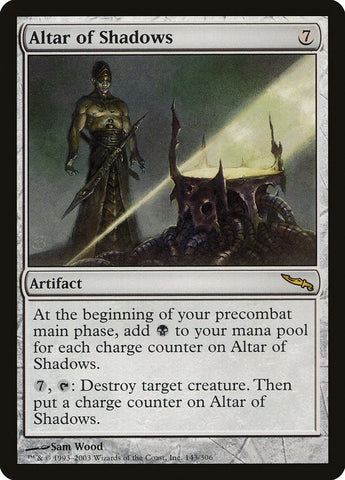 Altar of Shadows [Mirrodin] Magic: The Gathering