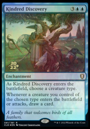 Kindred Discovery [Commander Legends: Battle for Baldur's Gate Prerelease Promos] Magic: The Gathering