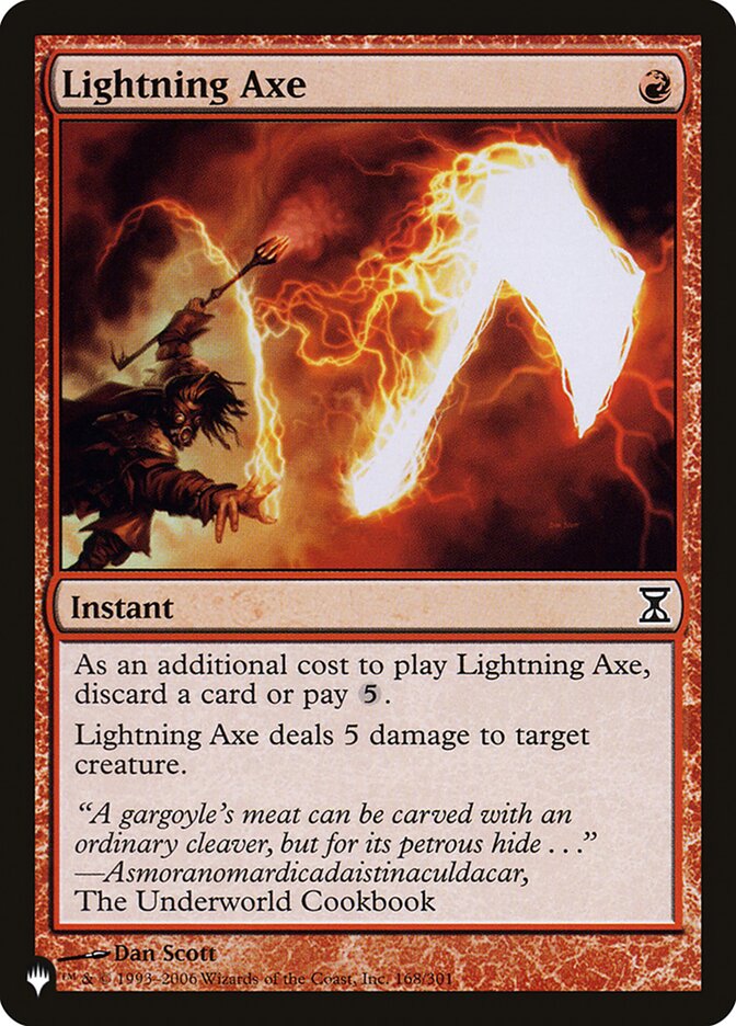 Lightning Axe [The List] Magic: The Gathering