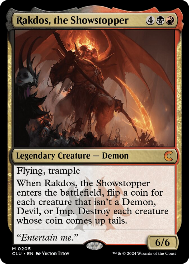 Rakdos, the Showstopper [Ravnica: Clue Edition] Magic: The Gathering