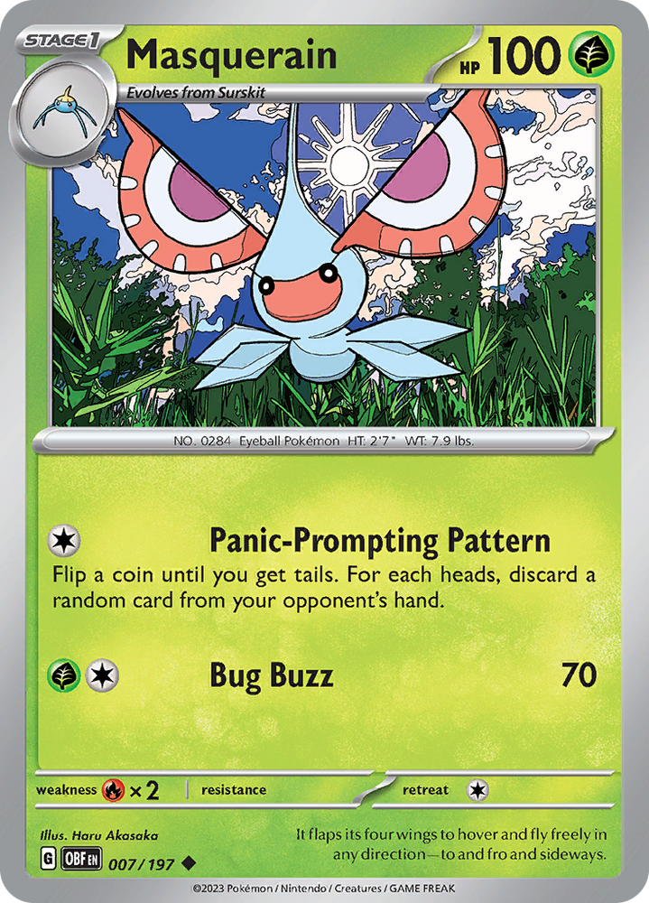 Masquerain (007/197) [Scarlet & Violet: Obsidian Flames] Pokémon