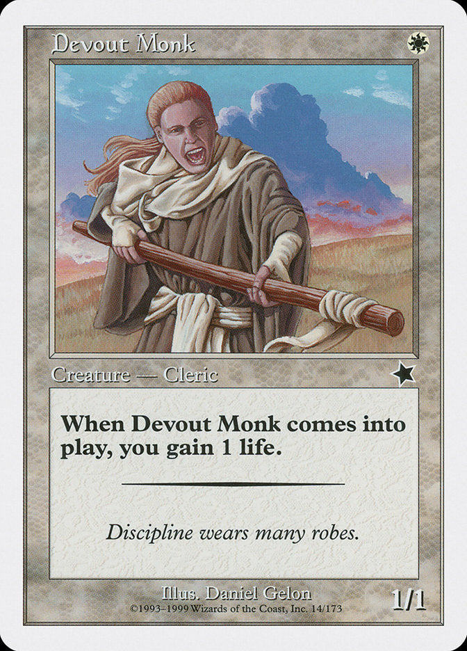 Devout Monk [Starter 1999] Magic: The Gathering