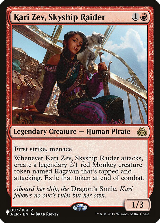 Kari Zev, Skyship Raider [The List] Magic: The Gathering