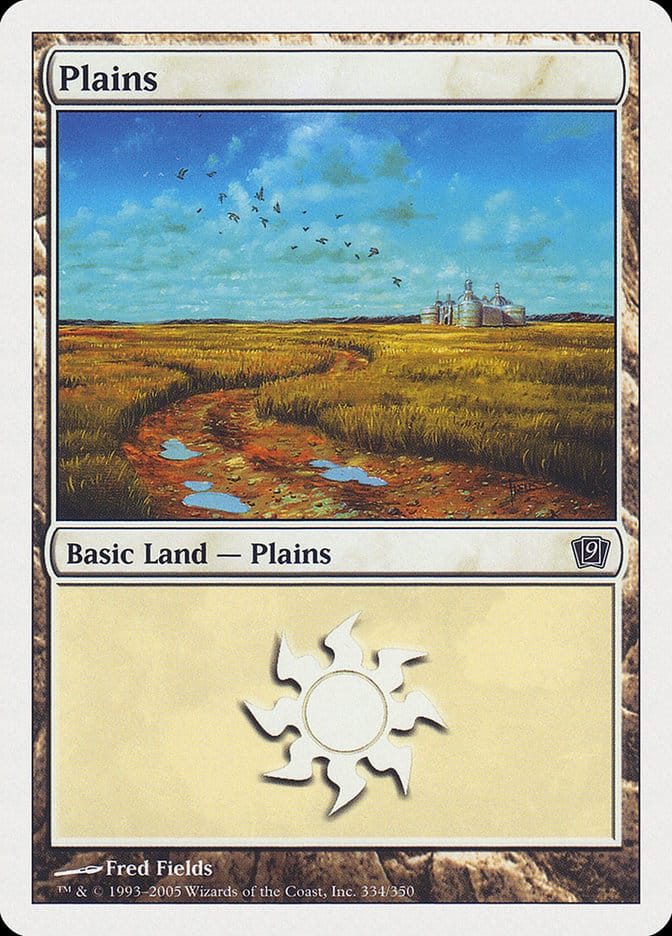 Plains (334) [Ninth Edition] Magic: The Gathering
