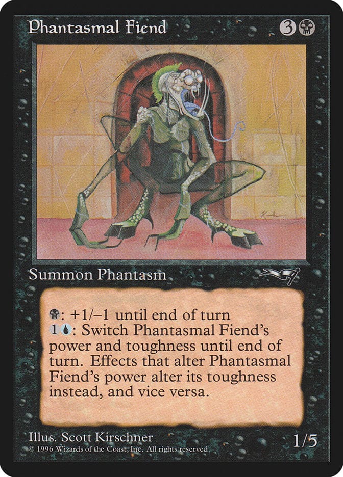 Phantasmal Fiend (Standing) [Alliances] Magic: The Gathering