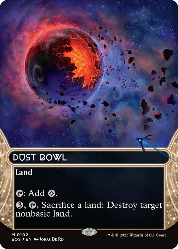 Dust Bowl (0102) (Borderless) (Galaxy Foil) [Edge of Eternities: Stellar Sights] Magic: The Gathering