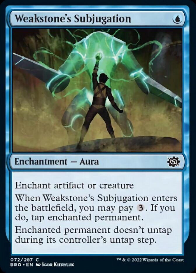 Weakstone's Subjugation [The Brothers' War] Magic: The Gathering