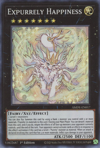 Expurrely Happiness [AMDE-EN017] Super Rare - Yugioh Cards For Your TCG Needs!