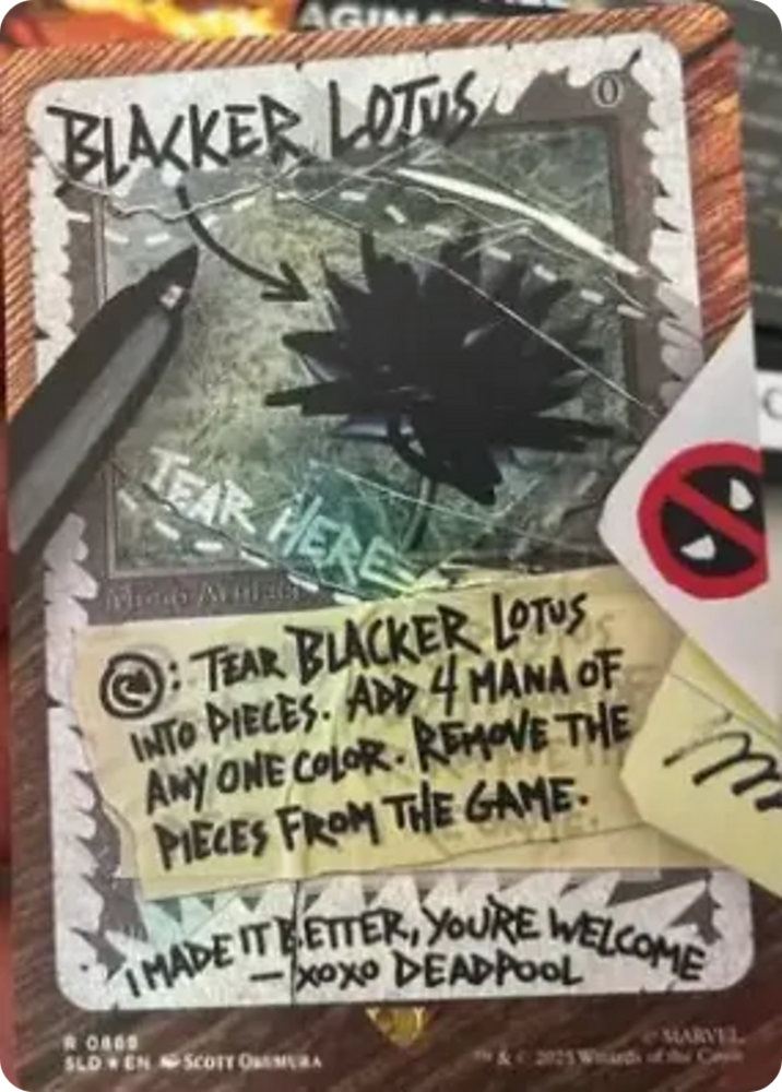 Blacker Lotus (Rainbow Foil) [Secret Lair Drop Series] Magic: The Gathering