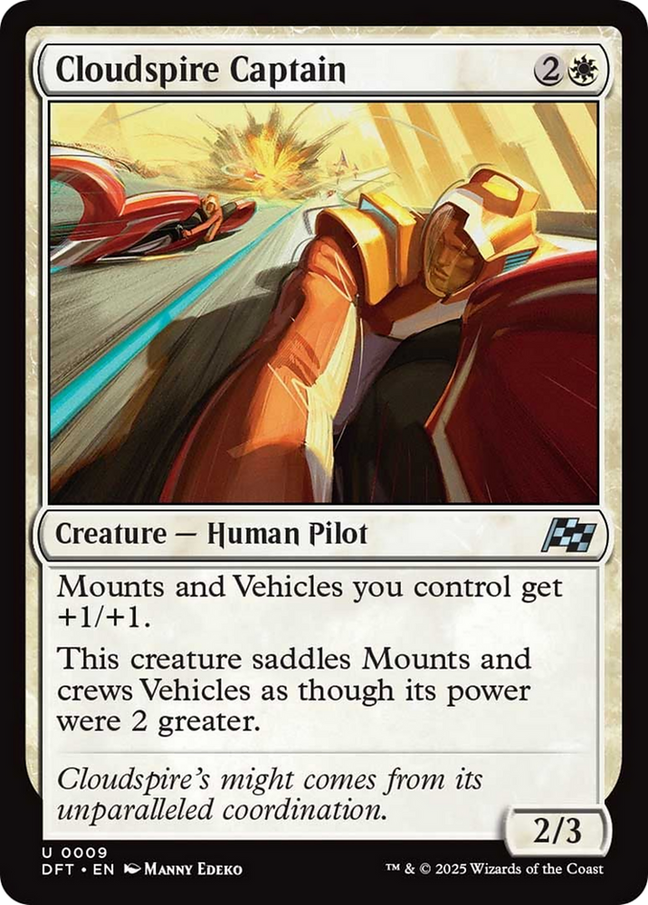 Cloudspire Captain [Aetherdrift] Magic: The Gathering