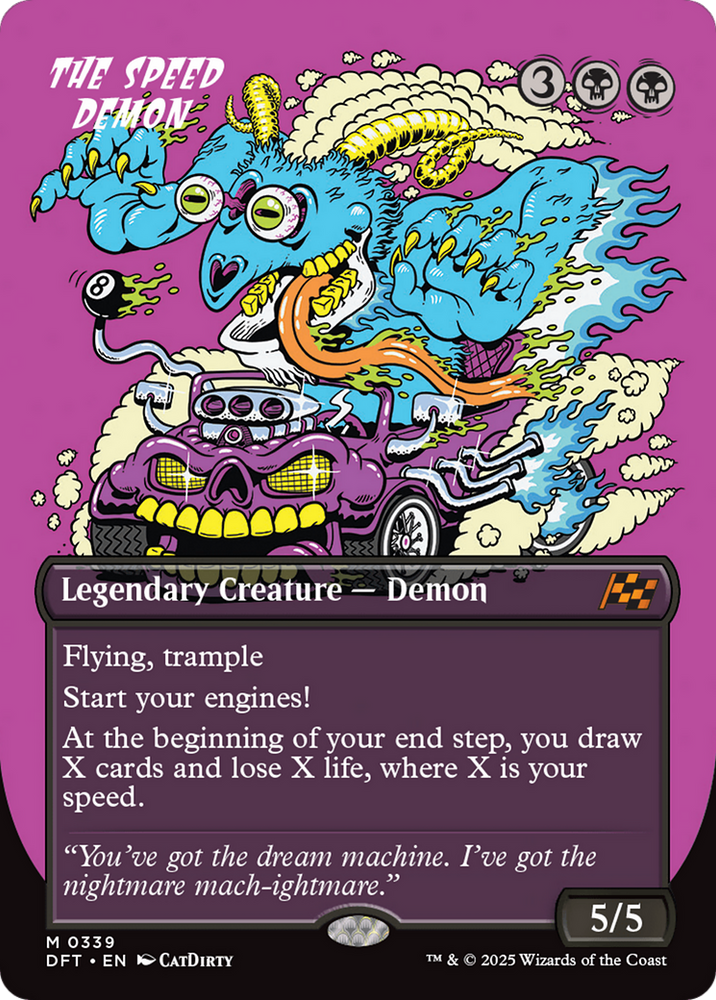 The Speed Demon (Borderless) [Aetherdrift] Magic: The Gathering