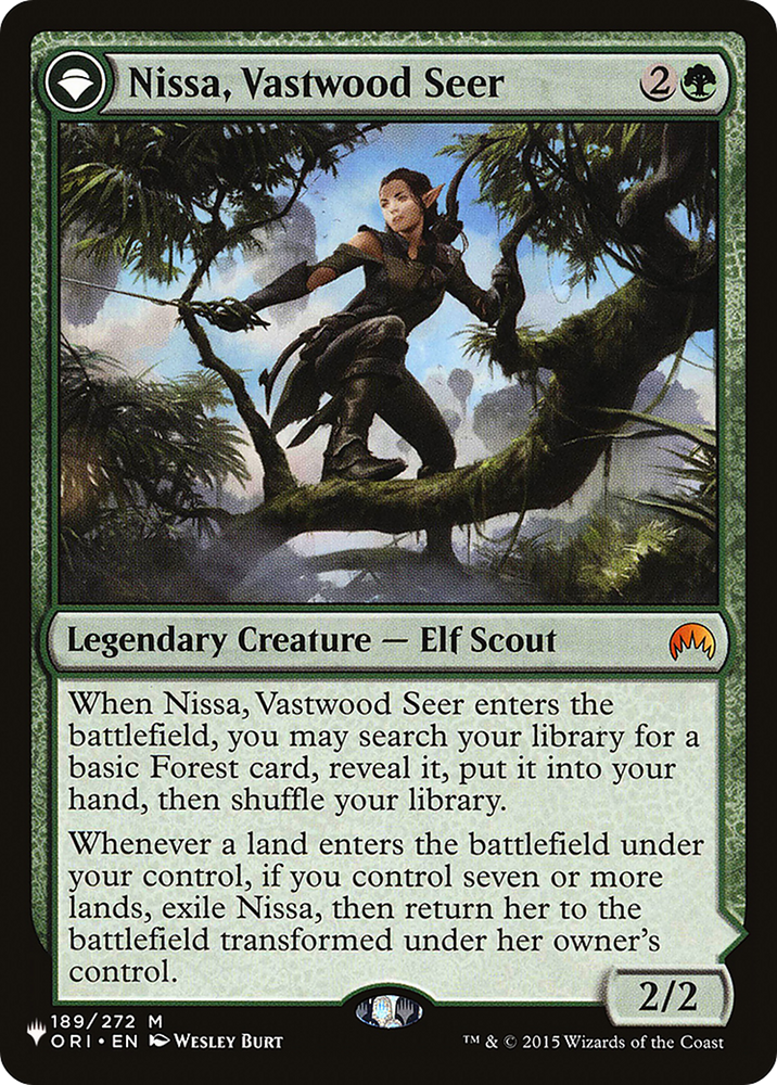 Nissa, Vastwood Seer // Nissa, Sage Animist [Secret Lair: From Cute to Brute] Magic: The Gathering