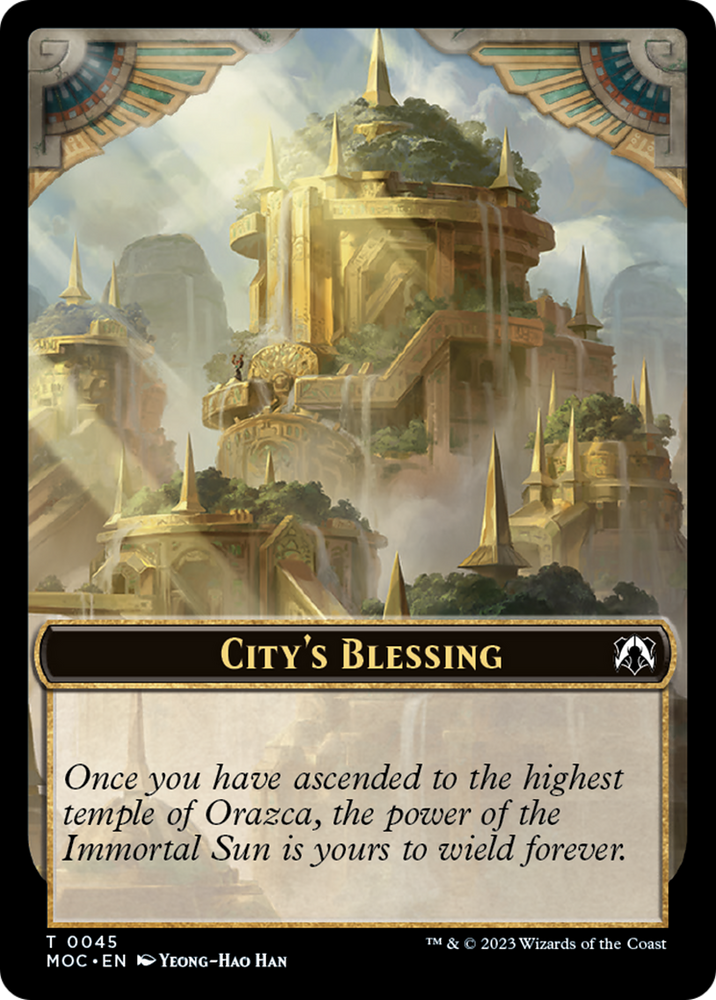 Butterfly // City's Blessing Double-Sided Token [March of the Machine Commander Tokens] Magic: The Gathering