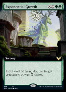 Exponential Growth (Extended Art) [Strixhaven: School of Mages] Magic: The Gathering