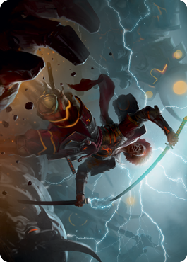 Raiyuu, Storm's Edge Art Card [Kamigawa: Neon Dynasty Art Series] Magic: The Gathering
