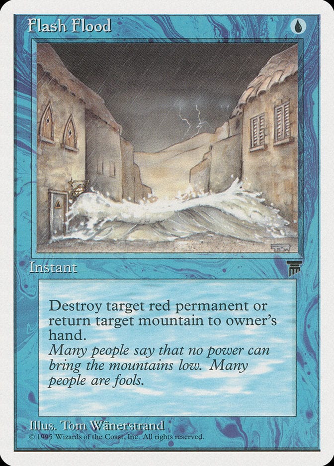 Flash Flood [Chronicles] Magic: The Gathering