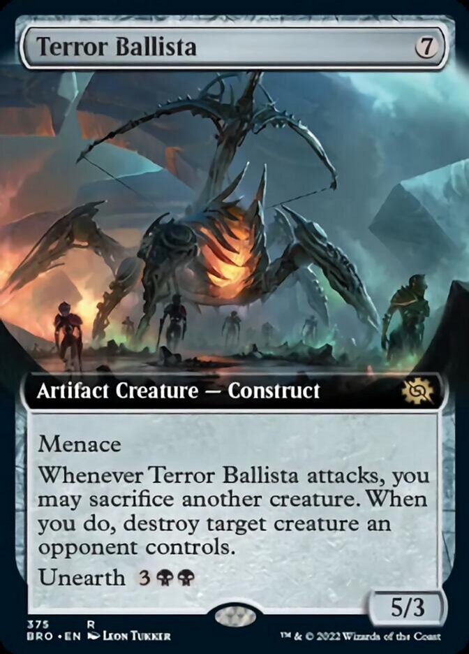 Terror Ballista (Extended Art) [The Brothers' War] Magic: The Gathering