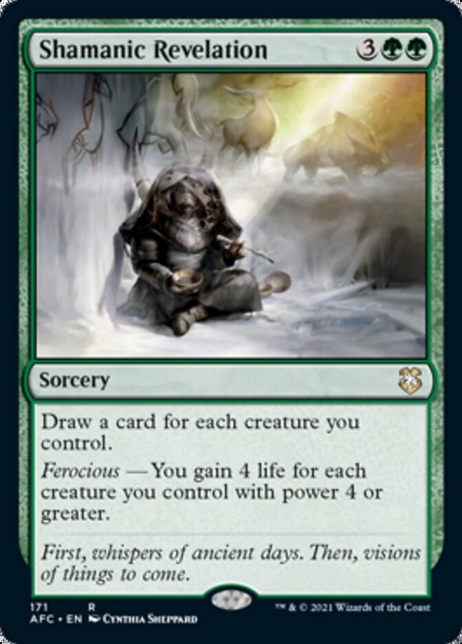 Shamanic Revelation [Dungeons & Dragons: Adventures in the Forgotten Realms Commander] Magic: The Gathering