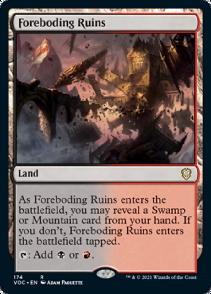 Foreboding Ruins [Innistrad: Crimson Vow Commander] Magic: The Gathering