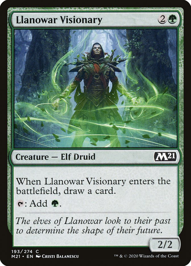 Llanowar Visionary [Core Set 2021] Magic: The Gathering