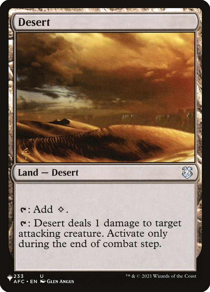 Desert [The List] Magic: The Gathering