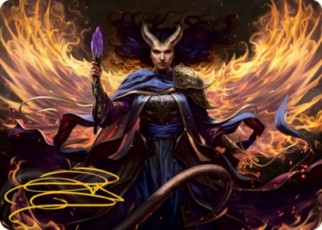 Farideh, Devil's Chosen Art Card (Gold-Stamped Signature) [Dungeons & Dragons: Adventures in the Forgotten Realms Art Series] Magic: The Gathering