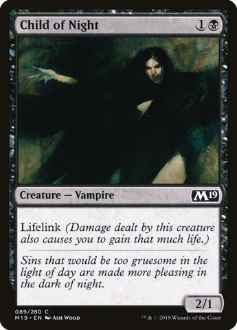 Child of Night [Core Set 2019] Magic: The Gathering