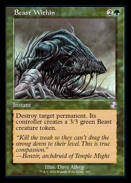 Beast Within (Timeshifted) [Time Spiral Remastered] Magic: The Gathering